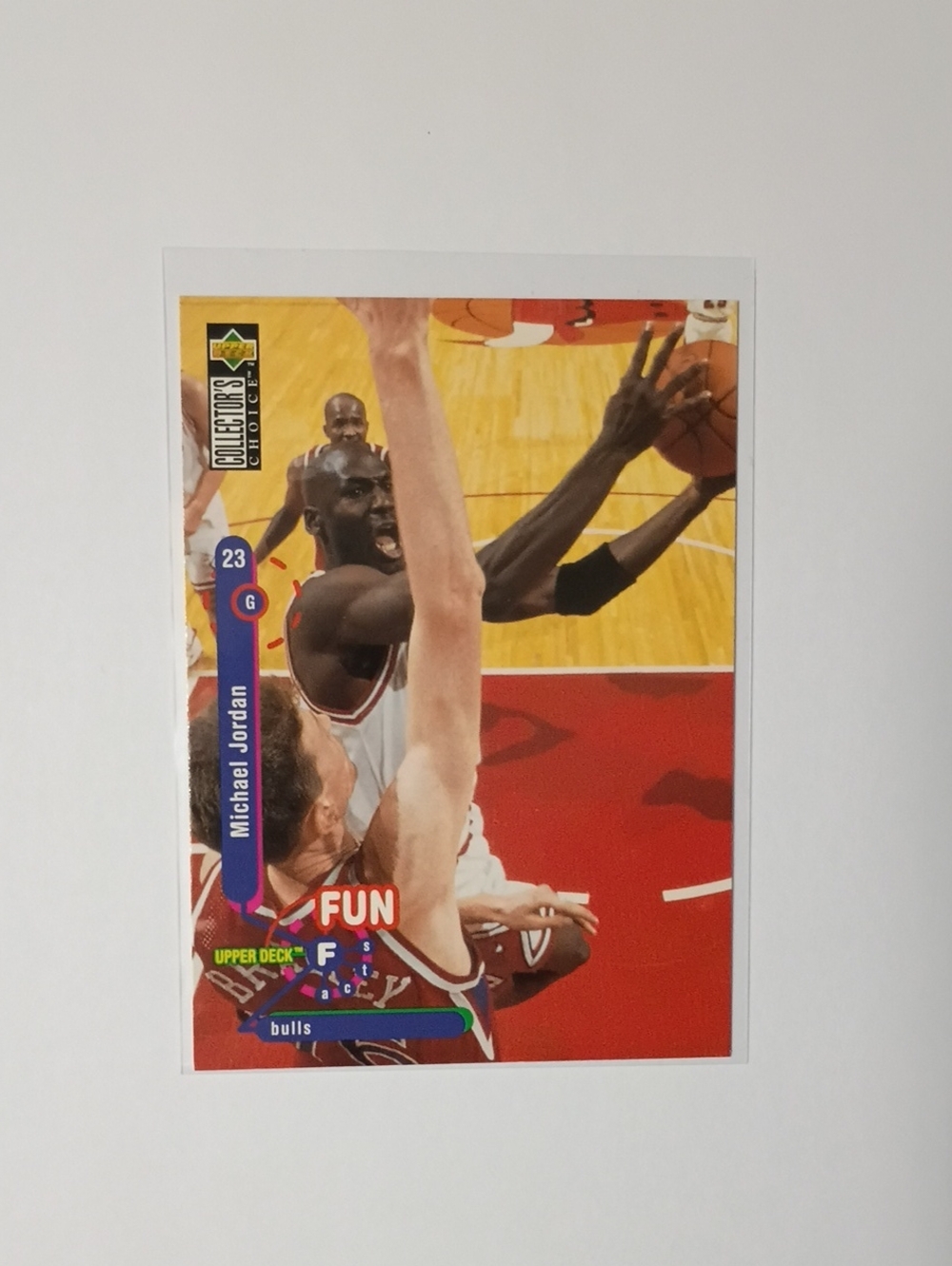 Michael Jordan Upper Deck 'Fun' Basketball Card - Red, White, Black